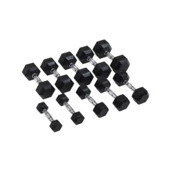 Sale Hantlar Gummi/krom Master X Kraftmark|Styrketräning