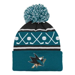 New Mössa Face-Off Pom Seattle Kraken Yth Outerstuff|Mössor Nhl
