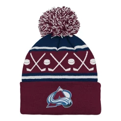 Discount Mössa Face-Off Pom Yth Colorado Avalanche Outerstuff|Mössor Nhl