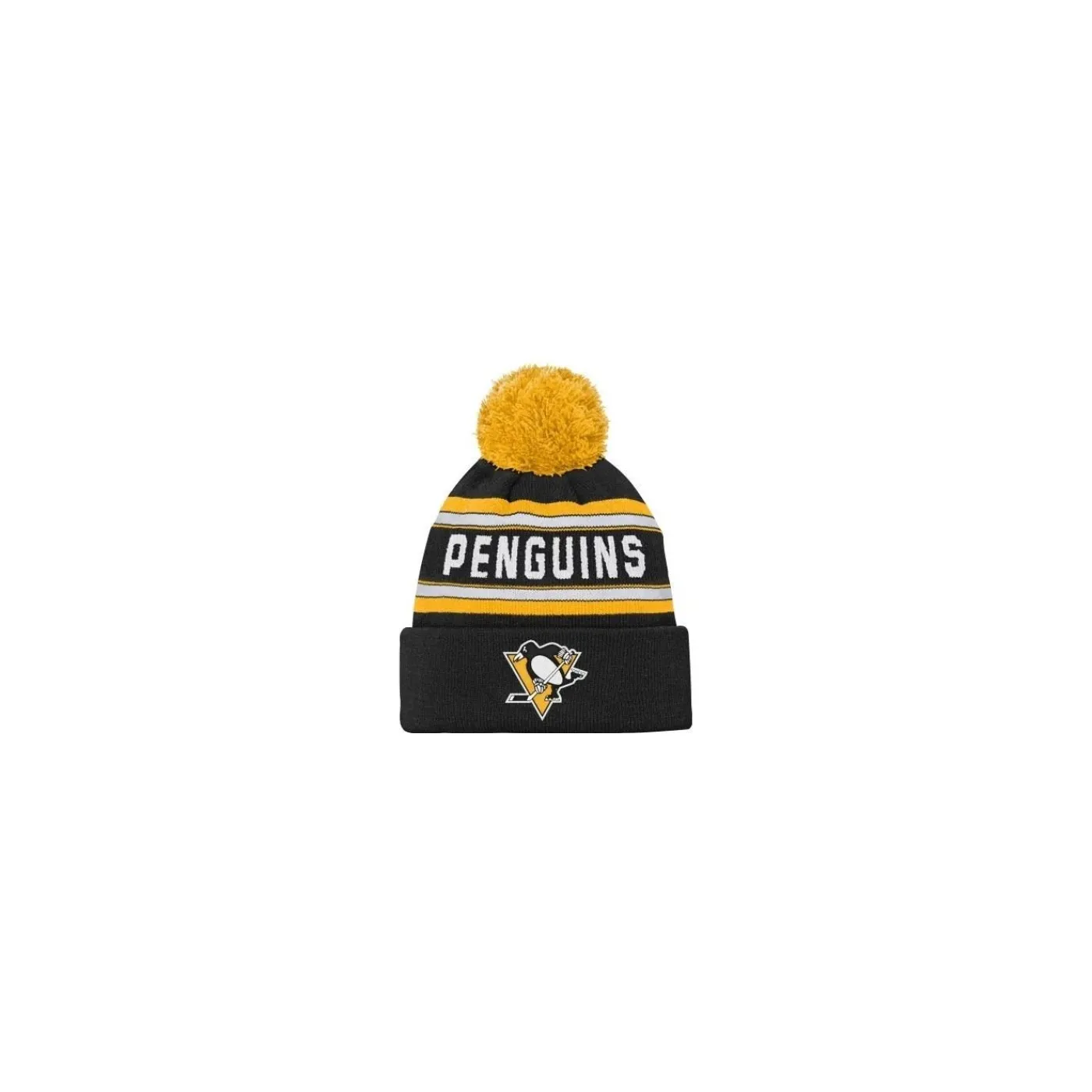 Hot Mössa Jacquard Cuff Pom - Pittsburgh Penguins Outerstuff|Mössor Nhl