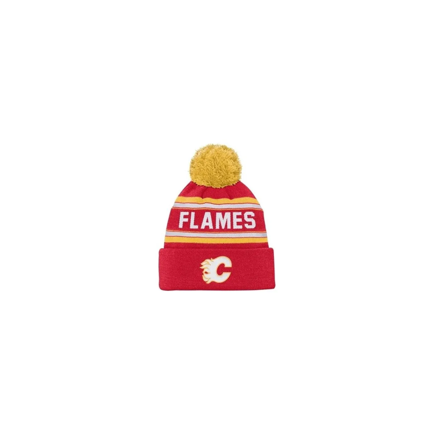 Sale Mössa Jacquard Pom Beanie Calgary Flames Outerstuff|Mössor Nhl