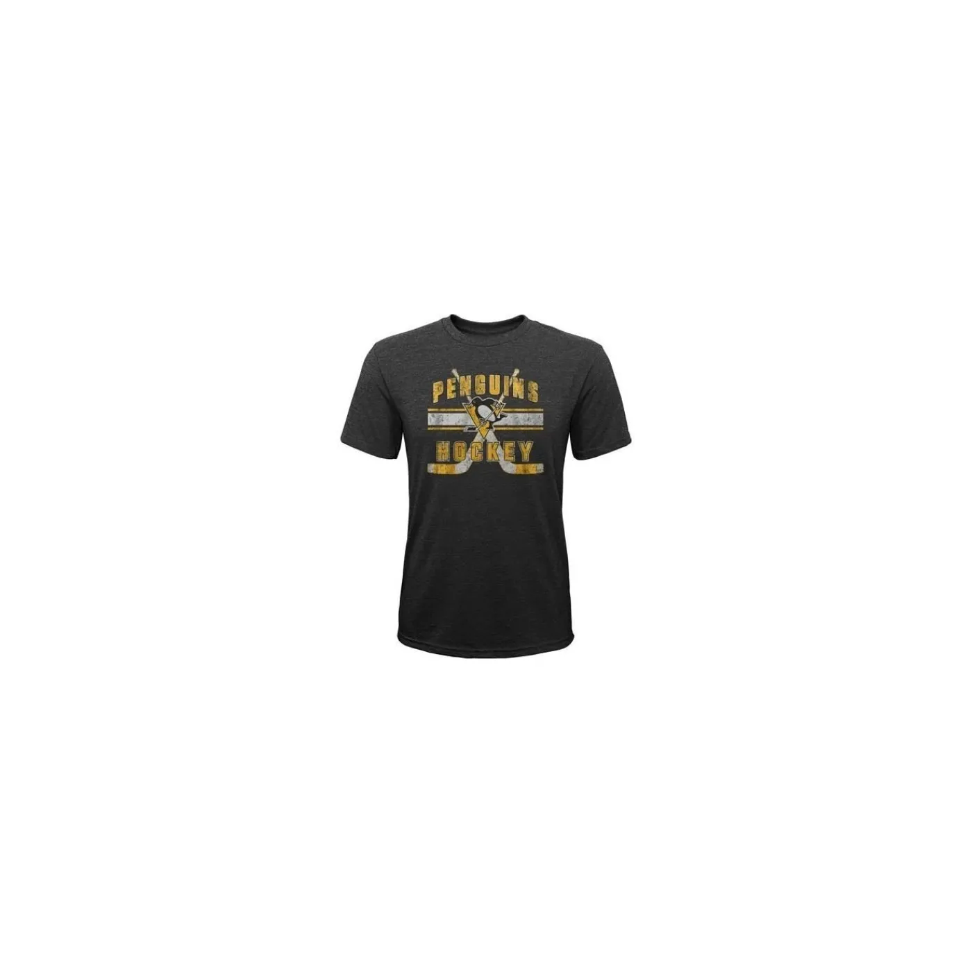 New T-shirt Superstripe Tee Jr Pittsburgh Penguins Nhl T-Shirt Junior|Outerstuff