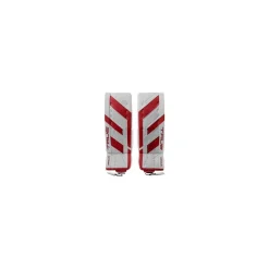 Outlet Målvaktsbenskydd HZRDUS 7X4 Sr White/Red TRUE|Målvaktsbenskydd Senior