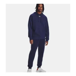 Outlet Hoodie Rival Fleece Hoodie Midnight Navy Under Armour|Hoodies Senior