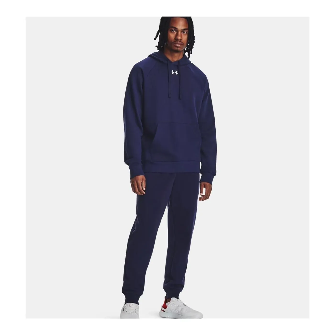 Outlet Hoodie Rival Fleece Hoodie Midnight Navy Under Armour|Hoodies Senior