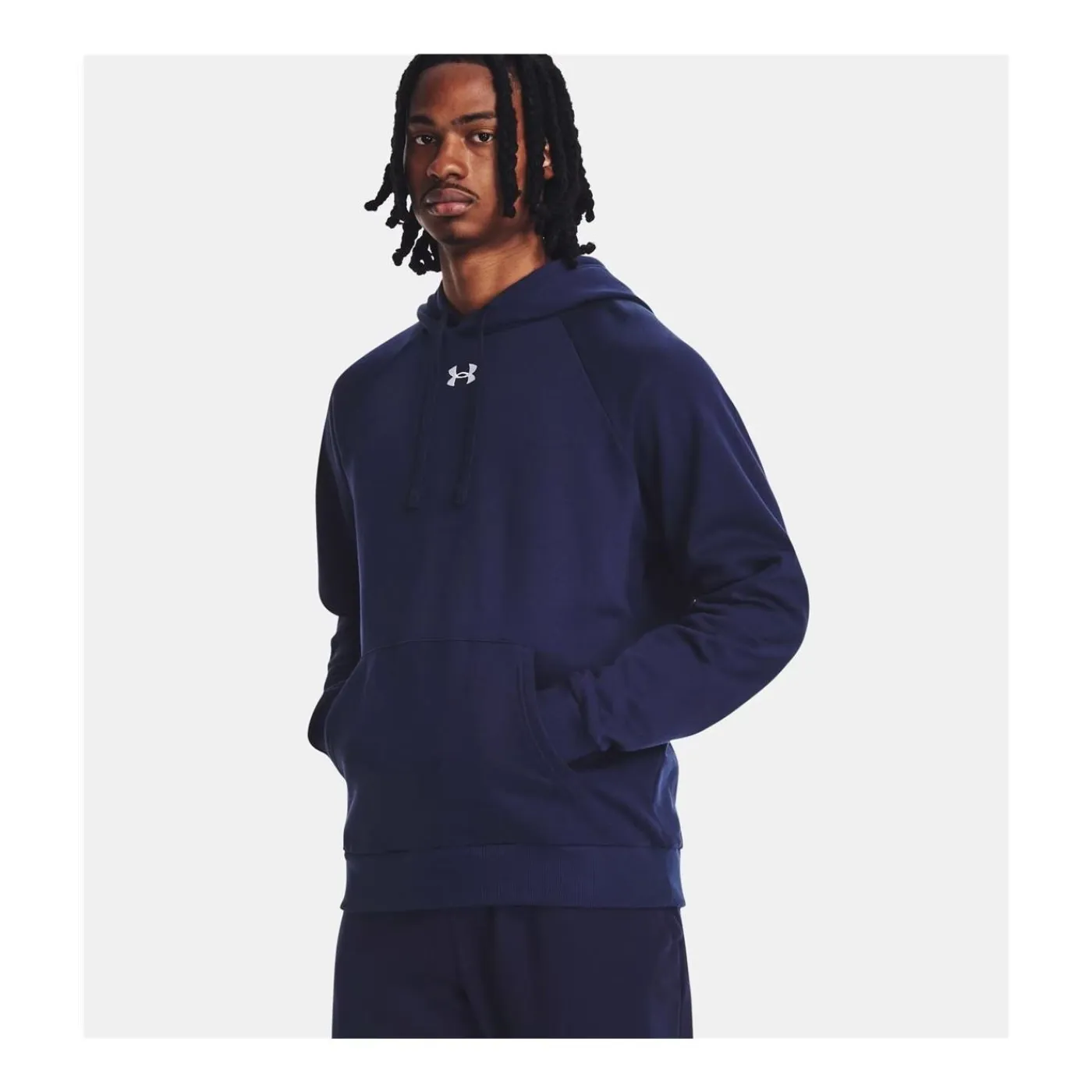Outlet Hoodie Rival Fleece Hoodie Midnight Navy Under Armour|Hoodies Senior