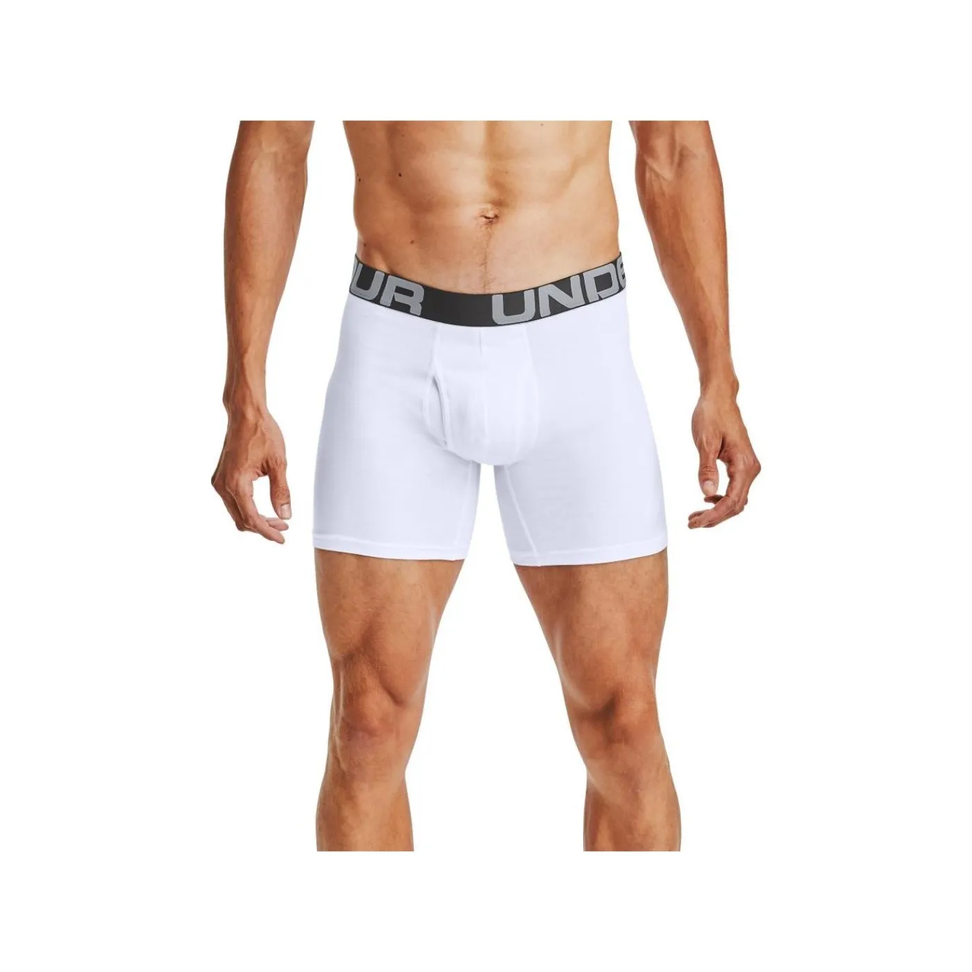 Sale Kalsonger Charged Cotton 6 in 3-Pack White Kalsonger Under Armour|Under Armour