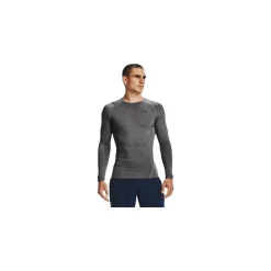 Outlet Tröja HG Comp LS Carbon Heather Tröjor Senior|Under Armour