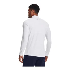 Outlet Tröja Mock ColdGear Fitted White Tröjor Senior|Under Armour