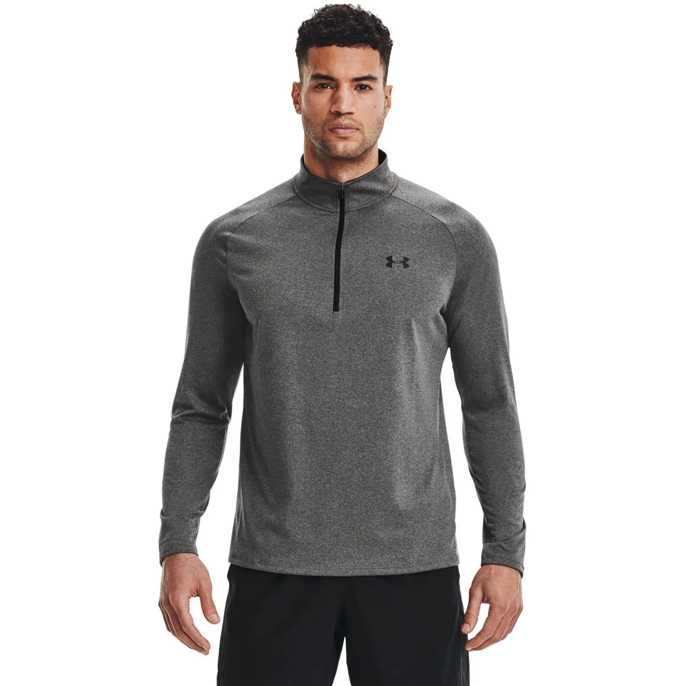 Best Tröja Tech 2.0 1/2 Zip Carbon Heather Tröjor Senior|Under Armour