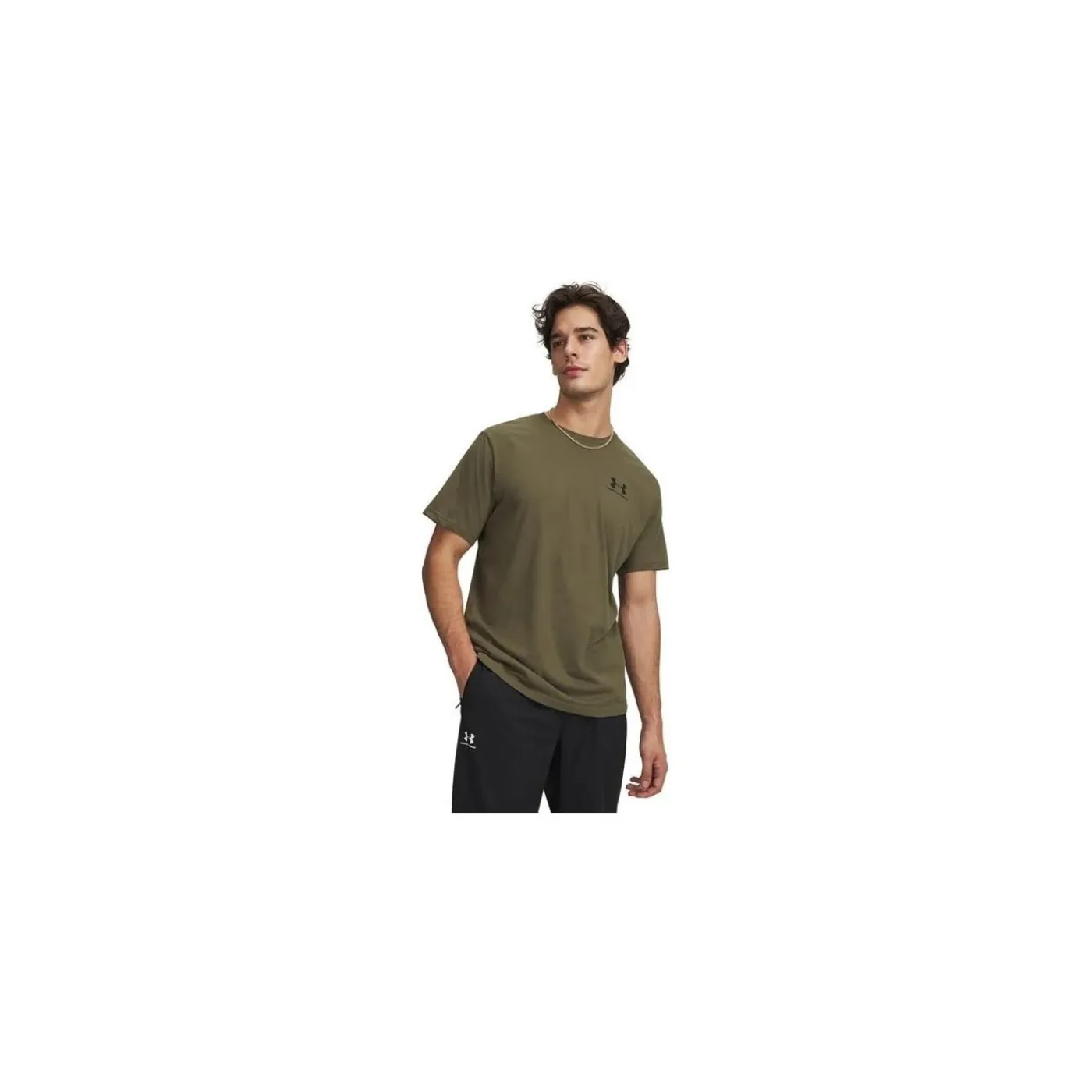 Sale T-shirt M Sportstyle LC Sr Rack Green Under Armour